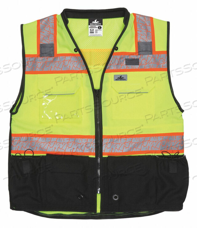 OEM#: PSURVCL2LSLHIGH VISIBILITY VEST L SIZE UNISEX by MCR Safety