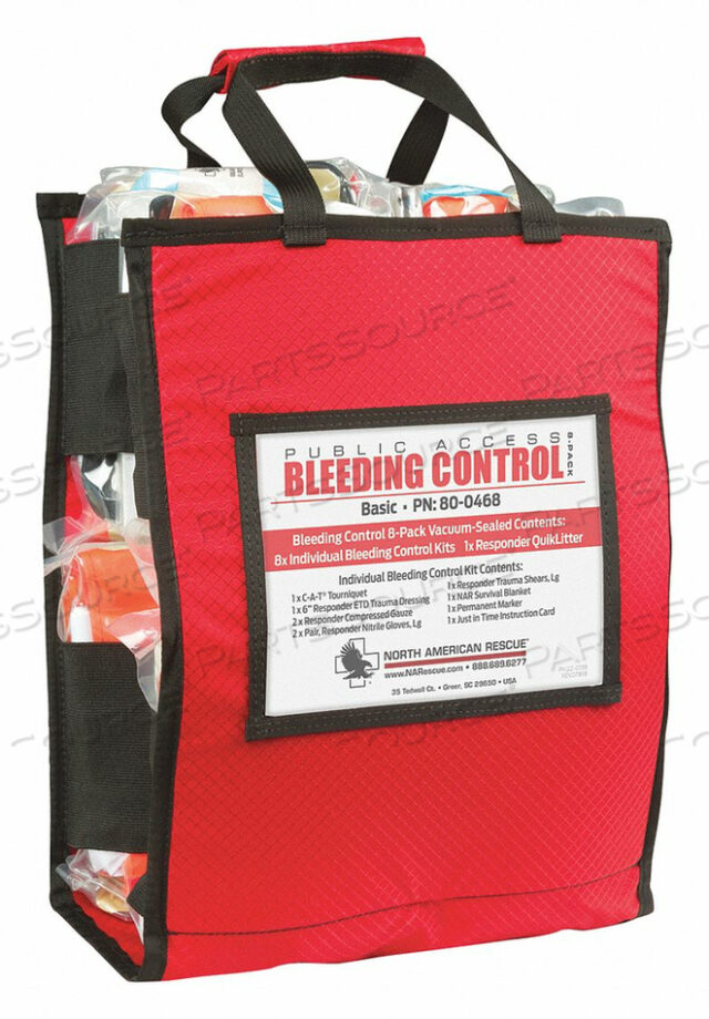 OEM#: 80-0468BLEEDING CONTROL KIT RED by North American Rescue