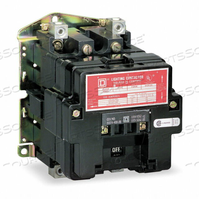 OEM#: 8903SQO1V02H5214 LIGHTING CONTACTR 2P 120V OPEN ELECHELD by Square D