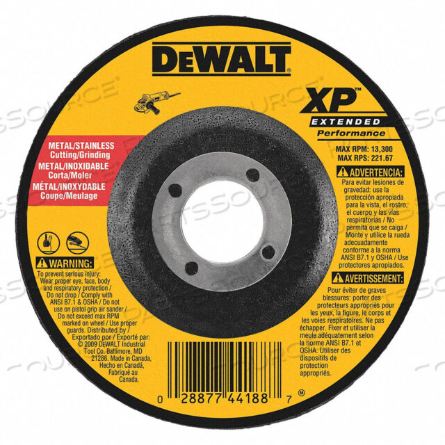 DEPRESSED CENTER WHEEL T27 5X1/8X7/8 ZA