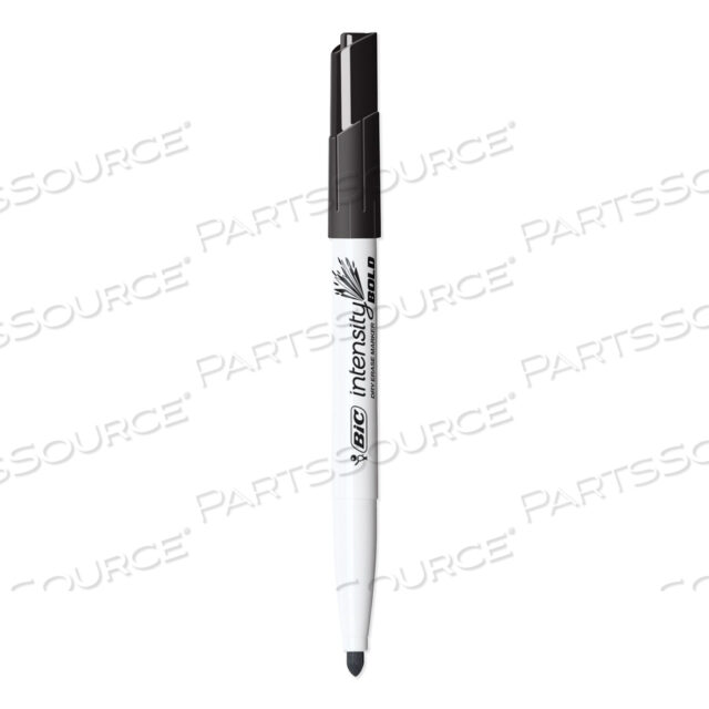INTENSITY BOLD POCKET-STYLE DRY ERASE MARKER, FINE BULLET TIP, BLACK, DOZEN