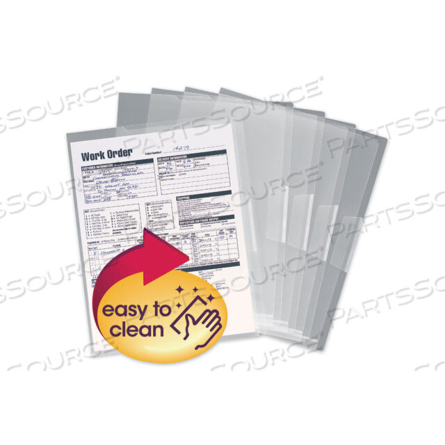 OEM#: 85751POLY TRANSLUCENT PROJECT JACKETS, LETTER SIZE, CLEAR, 5/PACK by Smead