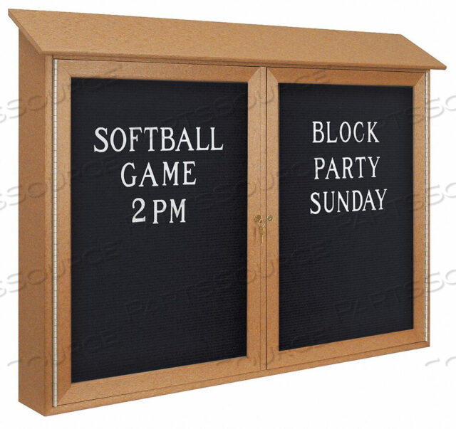 OEM#: UVDD4536LB-CEDARENCLOSED BULLETIN BOARD LETTER 36 X24 by United Visual Products