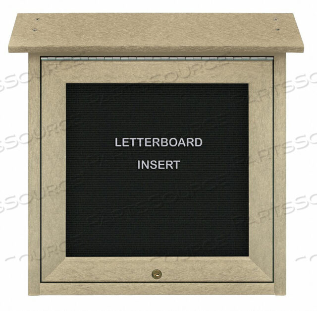 OEM#: UVSM1818LB-SANDENCLOSED BULLETIN BOARD LETTER 18 X18 by United Visual Products