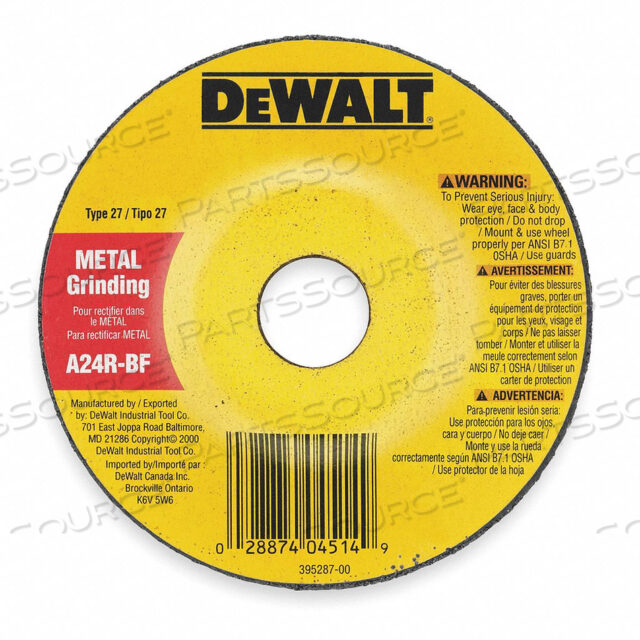 DEPRESSED CTR WHEEL T27 6X3/32X5/8-11 ZA