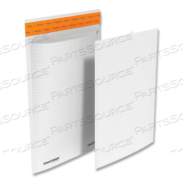 SELF-SEALING KRAFT BUBBLE MAILER, #1, BUBBLE CUSHION, SELF-ADHESIVE CLOSURE, 7.88 X 10.75, WHITE, 100/PACK