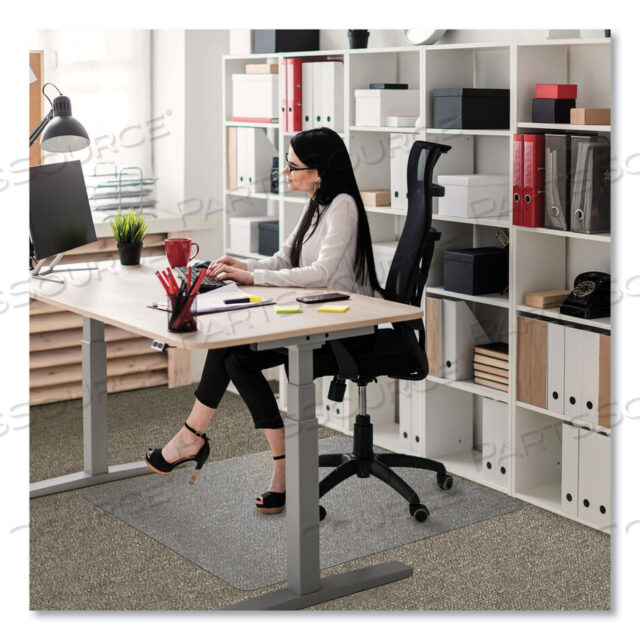 OEM#: ER1115227ERCLEARTEX ULTIMAT POLYCARBONATE CHAIR MAT FOR HIGH PILE CARPETS, 60 X 48, CLEAR by Floortex