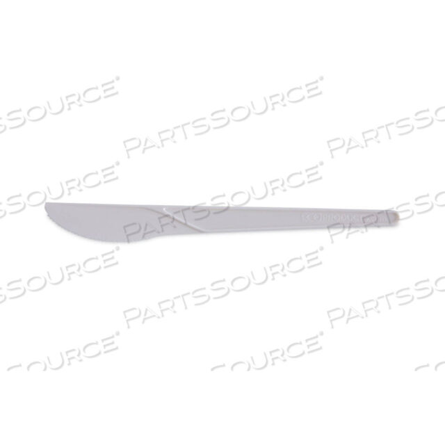 OEM#: EP-S011PLANTWARE COMPOSTABLE CUTLERY, KNIFE, 6, PEARL WHITE, 50/PACK, 20 PACK/CARTON by Eco-Products