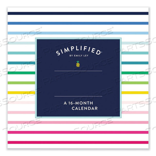 SIMPLIFIED BY EMILY LEY WALL CALENDAR, ASSORTED ARTWORK, 12 X 12, WHITE/MULTICOLOR SHEETS, 12-MONTH (JAN TO DEC): 2023