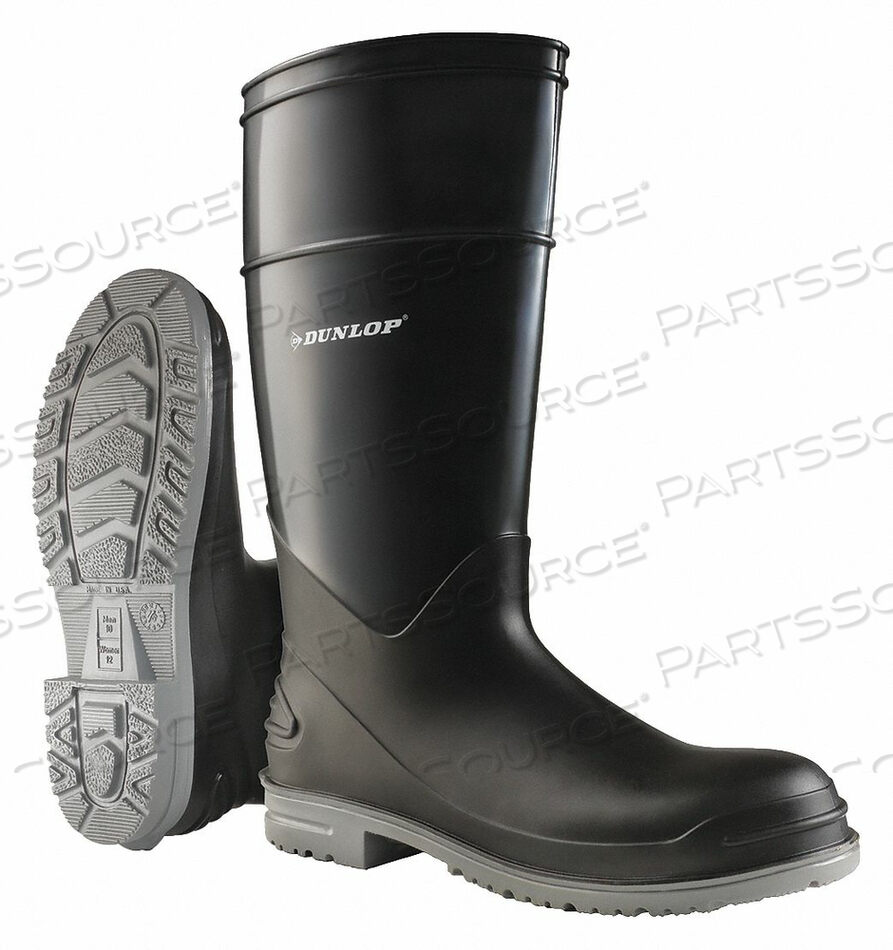 OEM#: 8968200RUBBER BOOT MENS 7 KNEE BLACK PR by Dunlop