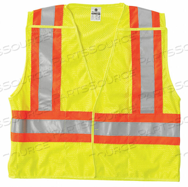OEM#: 1174-XLBREAKAWAY HI VIS VEST CLASS 2 XL LIME by ML Kishigo