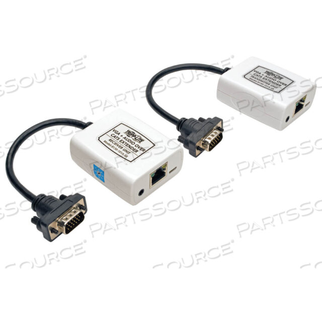 VGA AUDIO OVER CAT5 EXTENDER TRANSMITTER RECEIVER EDID USB 300FT