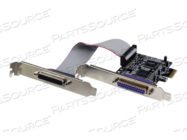 2 PORT PCI EXPRESS / PCI-E PARALLEL ADAPTER CARD W/ LP BRACKET - PARALLEL ADAPTER - PCIE - IEEE 1284 X 2