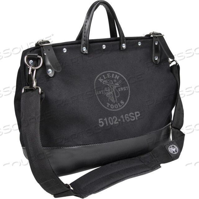 DELUXE BLACK CANVAS TOOL BAG, 16-INCH