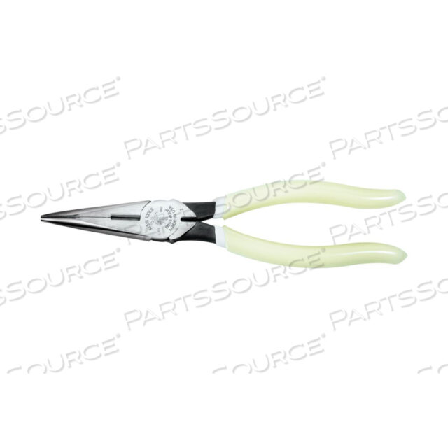 PLIERS, LONG NOSE SIDE-CUTTERS, HI-VIZ, 8-INCH