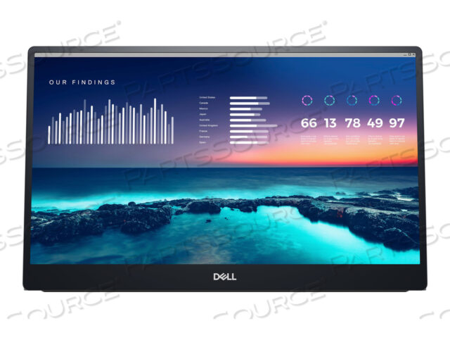 C1422H, LED MONITOR, 14, PORTABLE, 1920 X 1080 FULL HD (1080P) @ 60 HZ, IPS, 300 CD/M¦, 700:1, 6 MS, 2XUSB-C, WITH 3 YEARS ADVANCED EXCHANGE SER