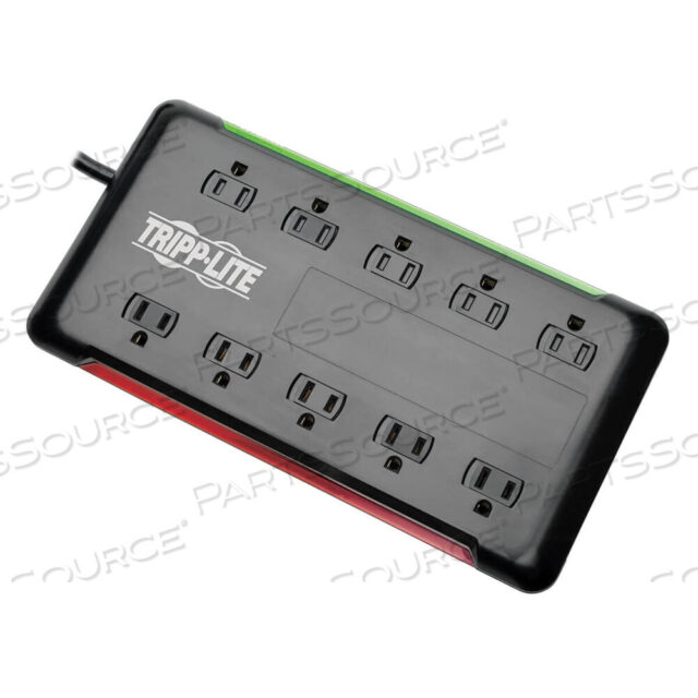 OEM#: TLP1006BSURGE PROTECTOR STRIP 10-OUTLETS 6FT CORD 2880J BLACK by Tripp Lite