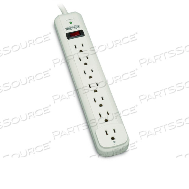 OEM#: TLP712PROTECT IT! SURGE PROTECTOR, 7 AC OUTLETS, 12 FT CORD, 1,080 J, LIGHT GRAY by Tripp Lite