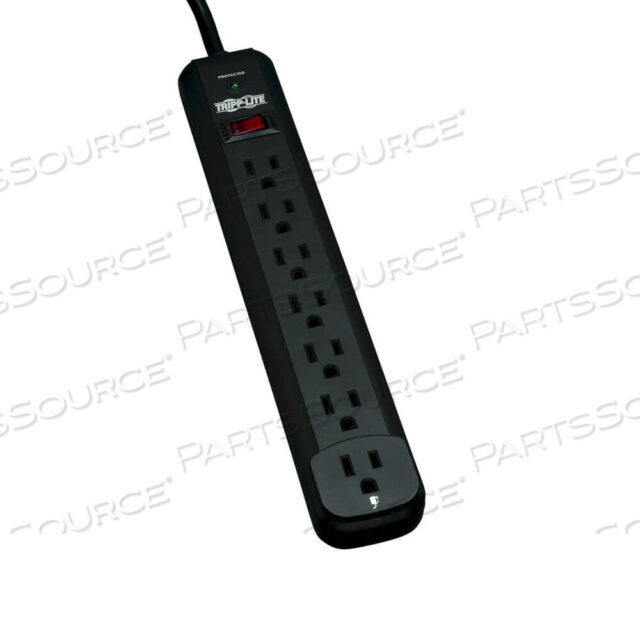 OEM#: TLP712BPROTECT IT! SURGE PROTECTOR, 7 AC OUTLETS, 12 FT CORD, 1,080 J, BLACK by Tripp Lite