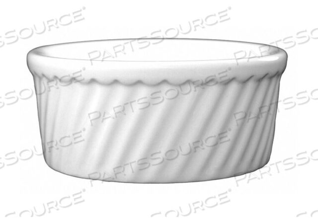 OEM#: SOFS-8-EWSOUFFLE SWIRL DISH 8-1/2 OZ ERP WHT PK24 by ITI