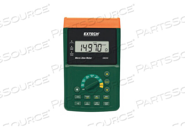 OEM#: UM200MICRO OHM METER 60M OHMS-6000 OHMS by Extech Instruments