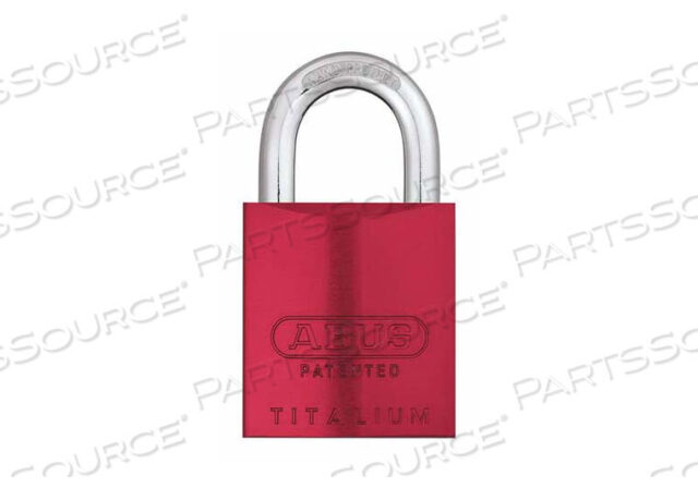 OEM#: 83AL-IC/40 REDKEYED PADLOCK 29/32 IN RECTANGLE RED by Abus