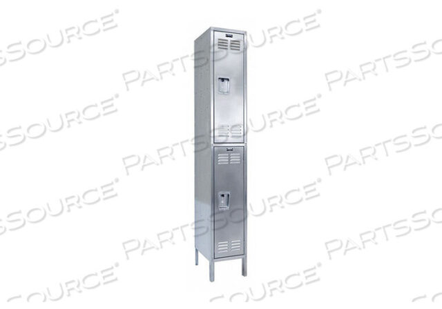 OEM#: USS1888-2WRDRB LOCKR LVRD 1 WIDE 2 TIER SILVER by Hallowell