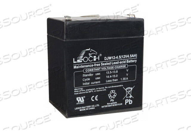 OEM#: 12V4ABATTERY, SEALED LEAD ACID, 12V, 4.5 AH, FASTON by Edwards Signaling