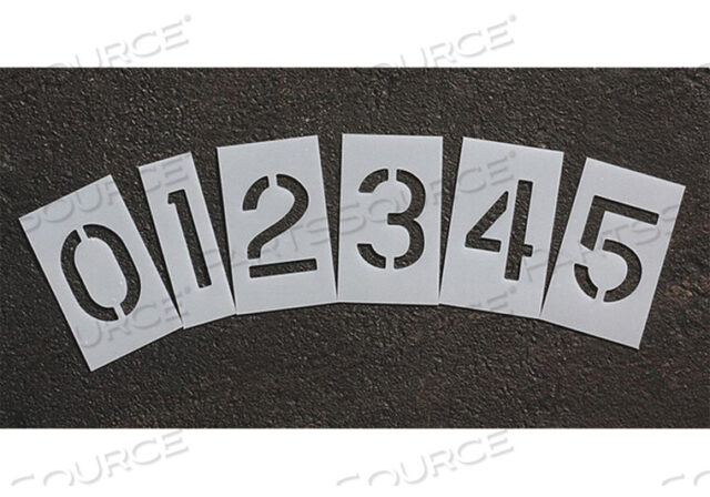 OEM#: STL-116-8100PAVEMENT STENCIL 10 IN NUMBER KIT 1/16 by RAE Products & Chemicals Corp.
