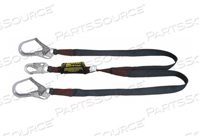 OEM#: 8798KR-Z7/6FTBKSHOCK-ABSORBING LANYARD BLACK by Honeywell