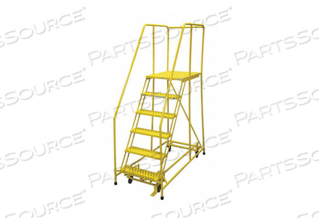 OEM#: 1006R2630A1E30B4C2P6ROLLING LADDER STEEL 90IN. H. YELLOW by Cotterman