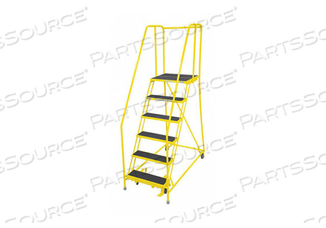 OEM#: 1006R2630A2E10B4C2P6ROLLING LADDER STEEL 90IN. H. YELLOW by Cotterman
