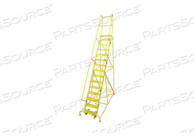 OEM#: 1515R2642A3E10B4W4C2P3ROLLING LADDER STEEL 192IN. H. YELLOW by Cotterman