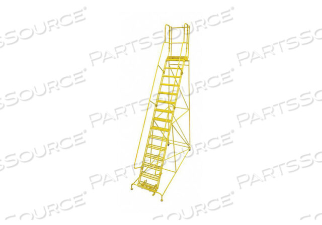 OEM#: 1515R2642A3E30B4W4C2P3ROLLING LADDER STEEL 192IN. H. YELLOW by Cotterman