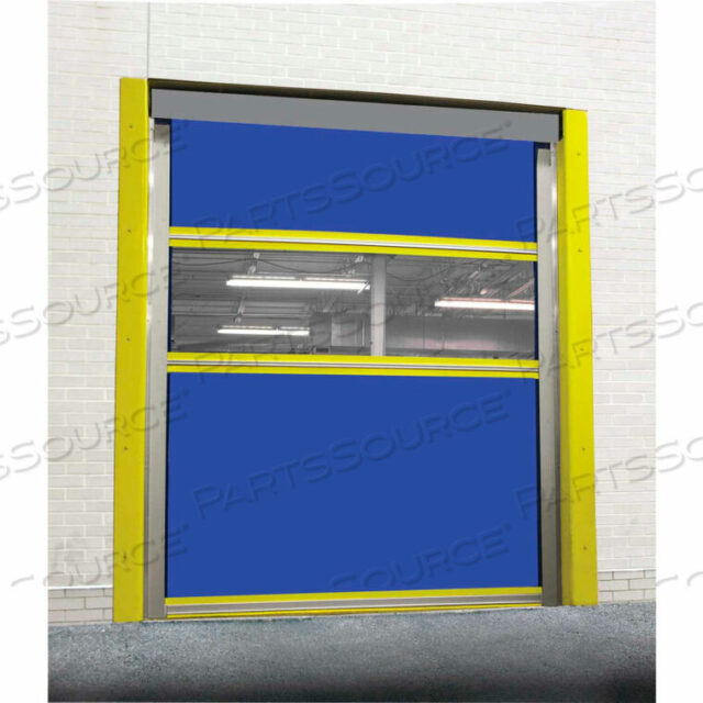 OEM#: FS-STM-IJ-10X10-COMBOПРУЖИННЫЕ РУЛОННЫЕ ДВЕРИ ДЛЯ ДОКОВ С ПОКРЫТИЕМ ИЗ ПВХ, СИНИЕ ВИНИЛОВЫЕ ПАНЕЛИ И ВИЗОРОВАЯ ПАНЕЛЬ 10X10 от TMI, LLC