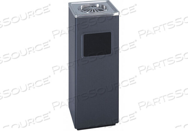 OEM#: 9696BLSQUARE ASH AND TRASH RECEPTACLE by Safco