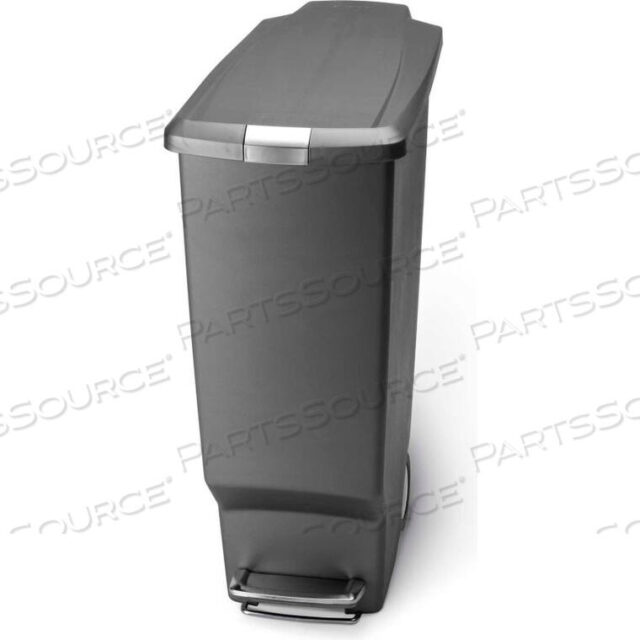 OEM#: CW1363SLIM PLASTIC STEP CAN - 10-1/2 GALLON GRAY by Simplehuman