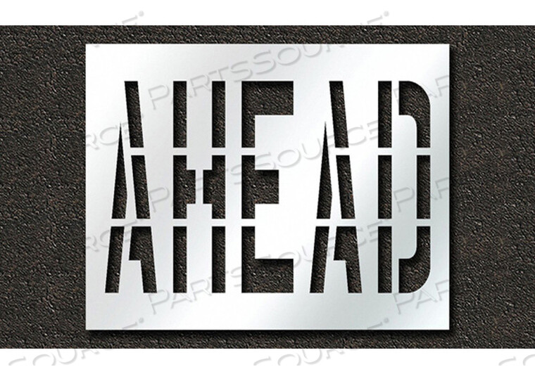 OEM#: STL-116-73628PAVEMENT STENCIL AHEAD 36 IN by RAE Products & Chemicals Corp.