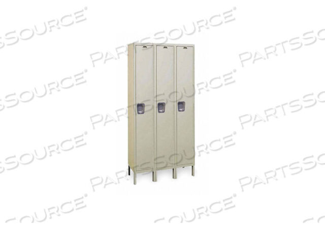 OEM#: UY3588-1A-PTWRDRB LOCKR SOLID 3 WIDE 1 TIER TAN by Hallowell