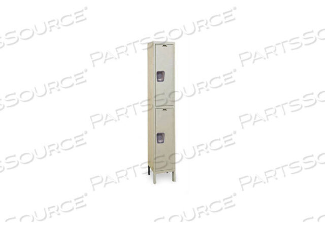 OEM#: UY1258-2A-PTWRDRB LOCKR SOLID 1 WIDE 2 TIER TAN by Hallowell