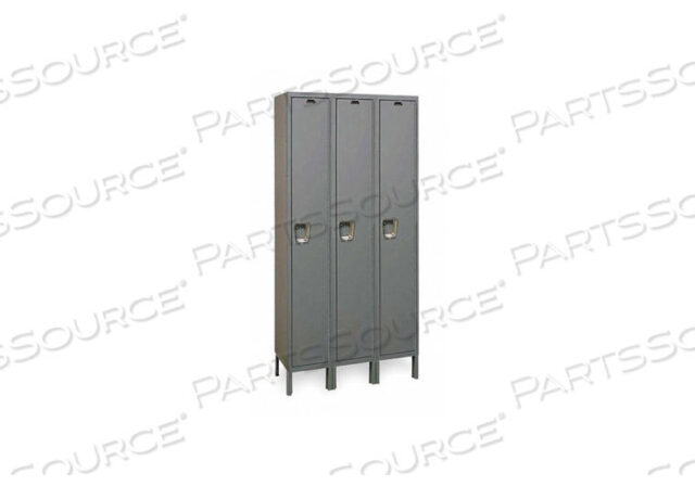 OEM#: UY3818-1HGWARDROBE LOCKR SOLID 3 WIDE 1 TIER GRAY by Hallowell
