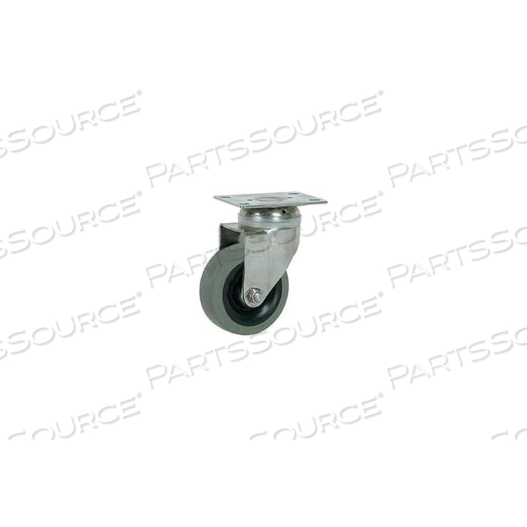STAINLESS STEEL SWIVEL PLATE CASTER 4 TPR WHEEL