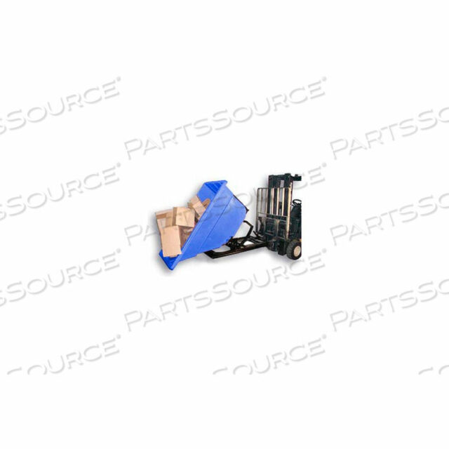 OEM#: SD-1.1 BLUEPLASTIC SELF-DUMPING FORKLIFT HOPPER, 1-1/10 CU. YD., 1000 LBS. CAP., BLUE by Bayhead Products