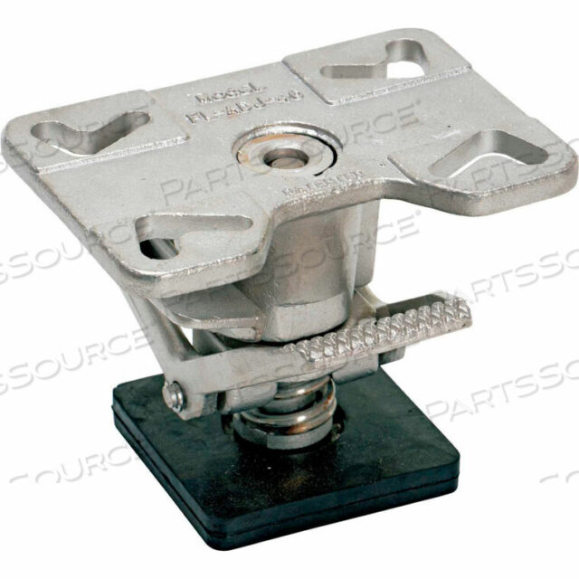 OEM#: FL-ADJ-46-SSADJUSTABLE HEIGHT STAINLESS STEEL FLOOR LOCK FOR 4, 5 & 6 CASTERS by Vestil Manufacturing Corp.