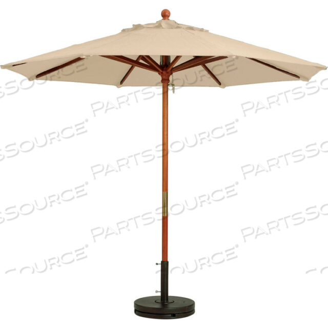 OEM#: 989403317 WOODEN MARKET OUTDOOR UMBRELLA, KHAKI by Grosfillex