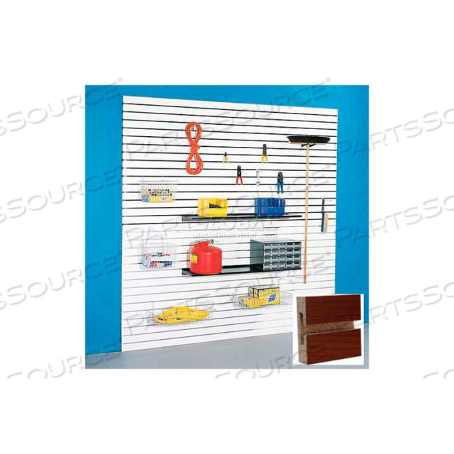 OEM#: 4HX8CH48H X 96W SLATWALL PANEL - CHERRY LAMINATE, WITHOUT INSERTS by Holland Panel Products
