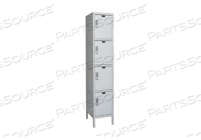 OEM#: UELBP1518-4A-PLLAPTOP/BACKPACK LOCKER, 15X21X18, 4 TIER, 1W, ASSEMBLED - LIGHT GRAY by Hallowell