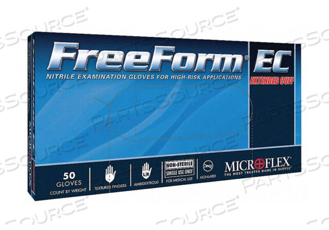 OEM#: FFE-775-LFFE-775-L MICROFLEX-GLOVES,FREEFORM EC POWDER FREE NITRILE EXAM,L by Microflex