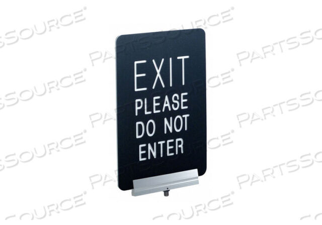 OEM#: SBC-711P2-01-BKSIGNAGE ENGRAVED 11X7 IN. EXIT PLEASE by VISIONTRON Corp.