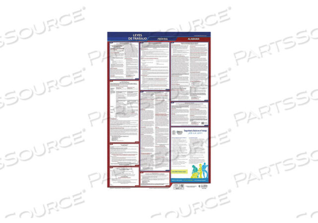 OEM#: 400-AL-3LABOR LAW POSTER FED/STA AL SP 26INH 3YR by J.J. Keller & Associates